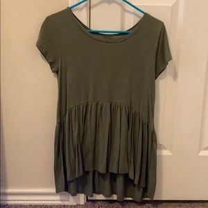 Army green shirt